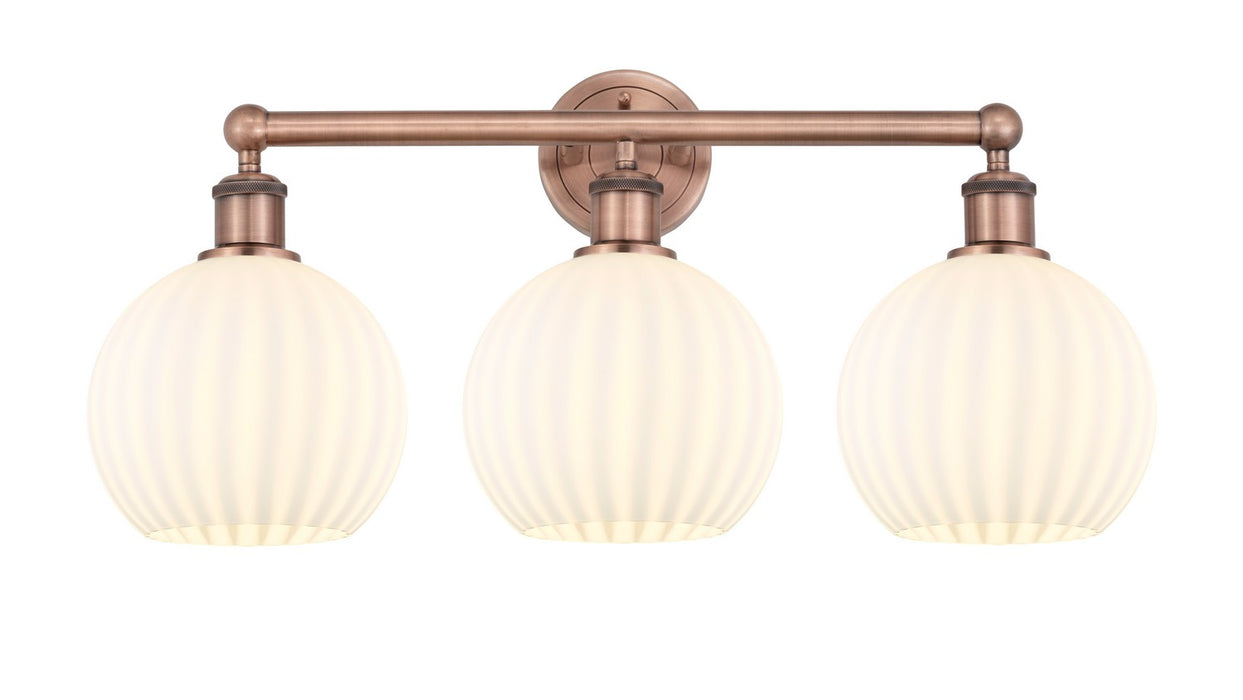 Innovations 616-3W-AC-G1217-8WV LED Bath Vanity, Antique Copper