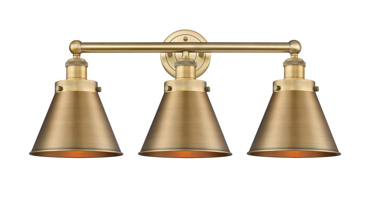Innovations 616-3W-BB-M13-BB Three Light Bath Vanity, Brushed Brass