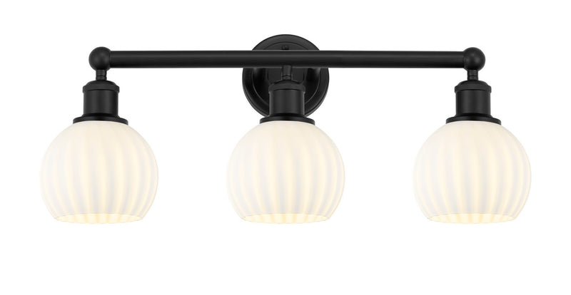 Innovations 616-3W-BK-G1217-6WV LED Bath Vanity, Matte Black