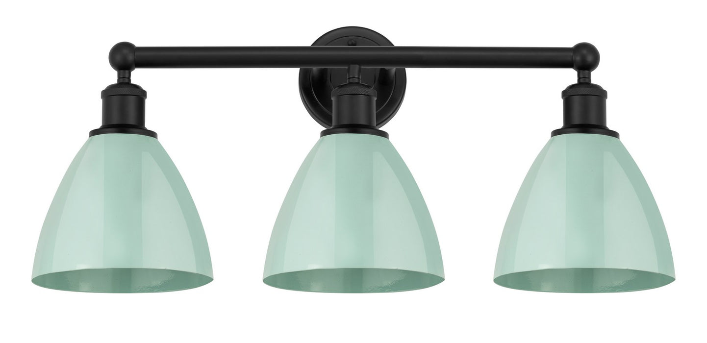 Innovations 616-3W-BK-MBD-75-SF Three Light Bath Vanity, Matte Black