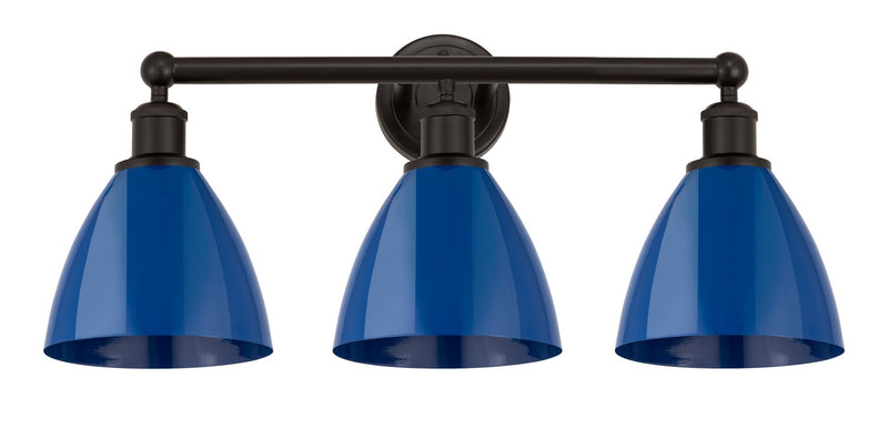Innovations 616-3W-OB-MBD-75-BL Three Light Bath Vanity, Oil Rubbed Bronze