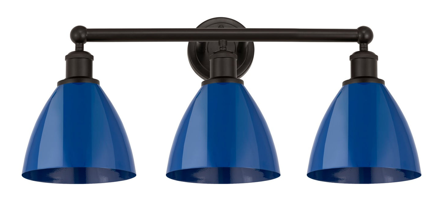 Innovations 616-3W-OB-MBD-75-BL Three Light Bath Vanity, Oil Rubbed Bronze