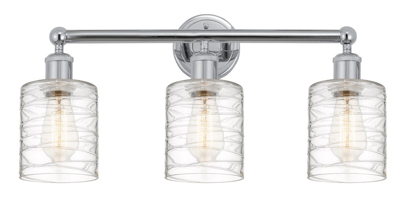 Innovations 616-3W-PC-G1113 Three Light Bath Vanity, Polished Chrome