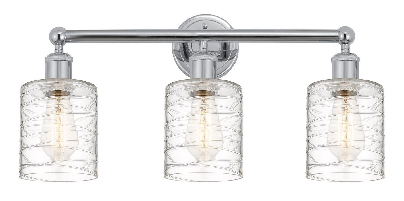 Innovations 616-3W-PC-G1113 Three Light Bath Vanity, Polished Chrome