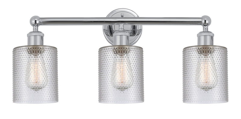 Innovations 616-3W-PC-G112 Three Light Bath Vanity, Polished Chrome