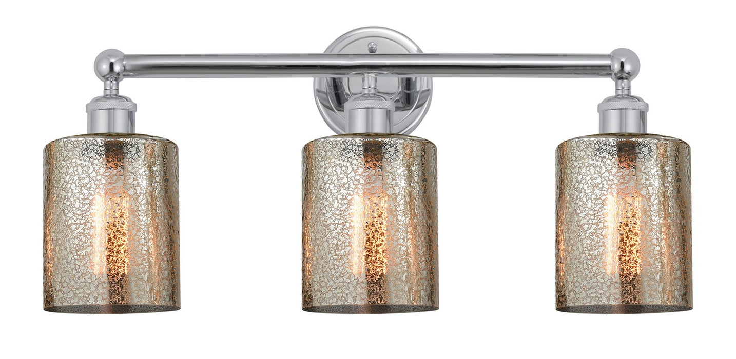 Innovations 616-3W-PC-G116 Three Light Bath Vanity, Polished Chrome