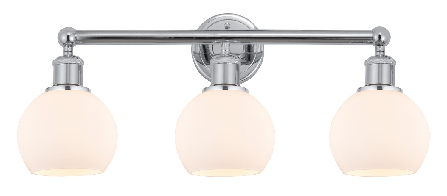 Innovations 616-3W-PC-G121-6 Three Light Bath Vanity, Polished Chrome