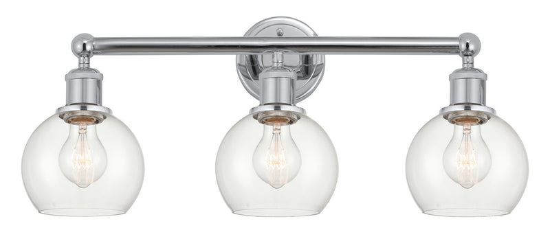 Innovations 616-3W-PC-G122-6 Three Light Bath Vanity, Polished Chrome
