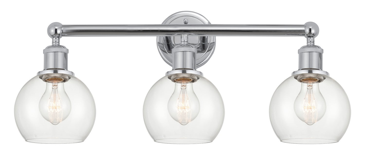 Innovations 616-3W-PC-G122-6 Three Light Bath Vanity, Polished Chrome