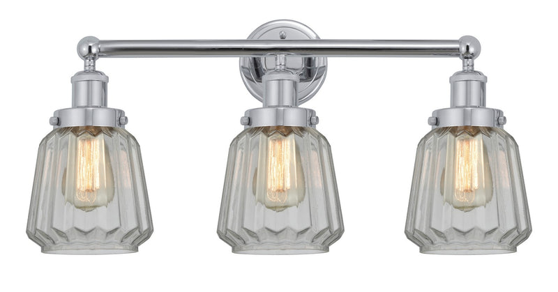 Innovations 616-3W-PC-G142 Three Light Bath Vanity, Polished Chrome