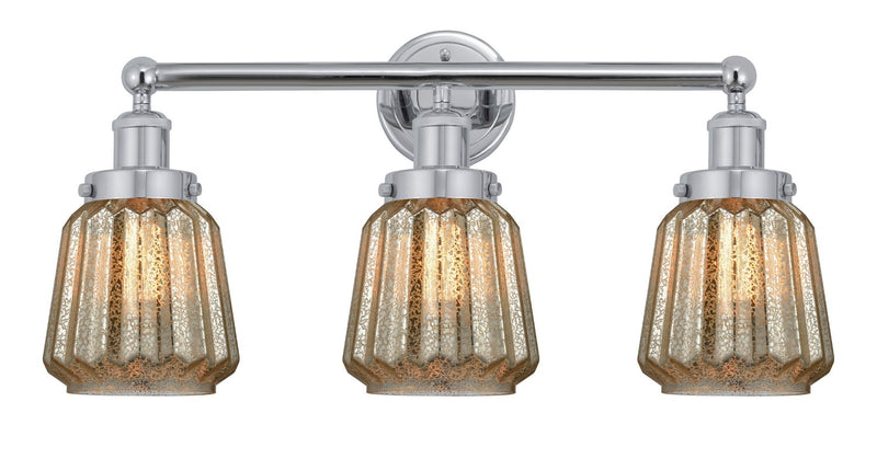 Innovations 616-3W-PC-G146 Three Light Bath Vanity, Polished Chrome