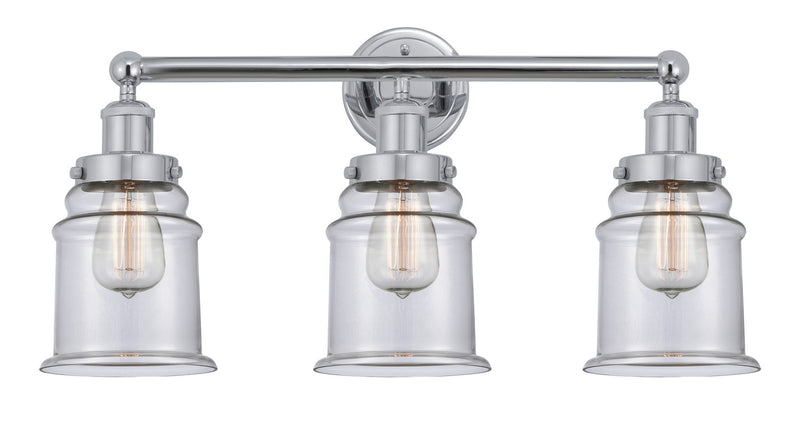 Innovations 616-3W-PC-G182 Three Light Bath Vanity, Polished Chrome