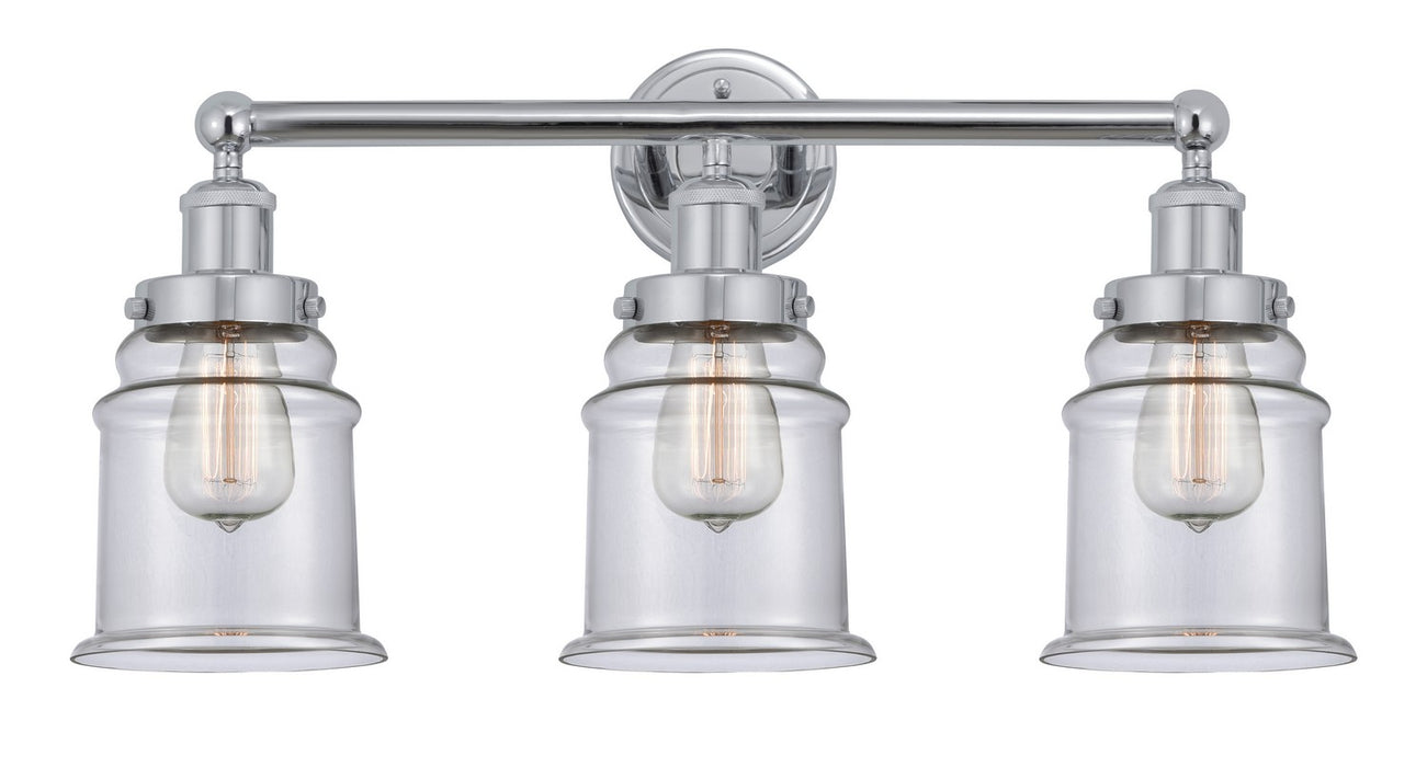 Innovations 616-3W-PC-G182 Three Light Bath Vanity, Polished Chrome
