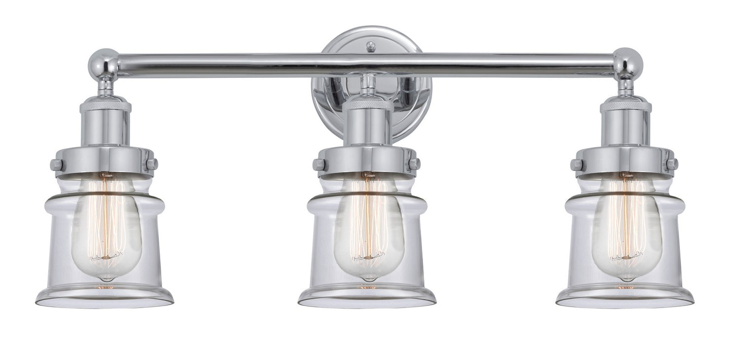 Innovations 616-3W-PC-G182S Three Light Bath Vanity, Polished Chrome