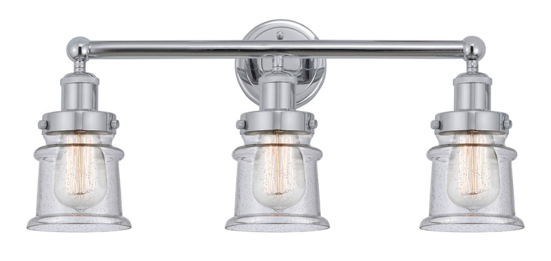 Innovations 616-3W-PC-G184S Three Light Bath Vanity, Polished Chrome