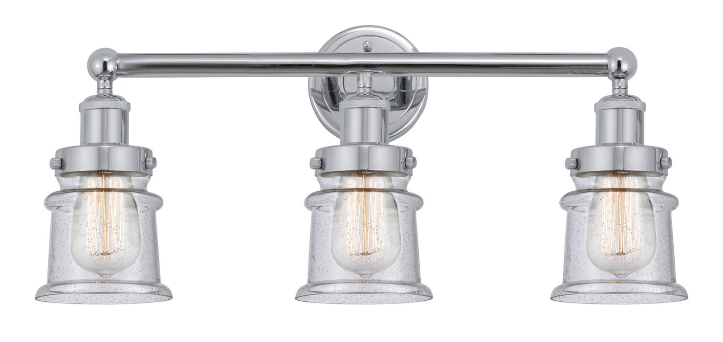 Innovations 616-3W-PC-G184S Three Light Bath Vanity, Polished Chrome