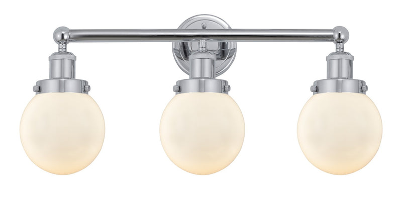Innovations 616-3W-PC-G201-6 Three Light Bath Vanity, Polished Chrome