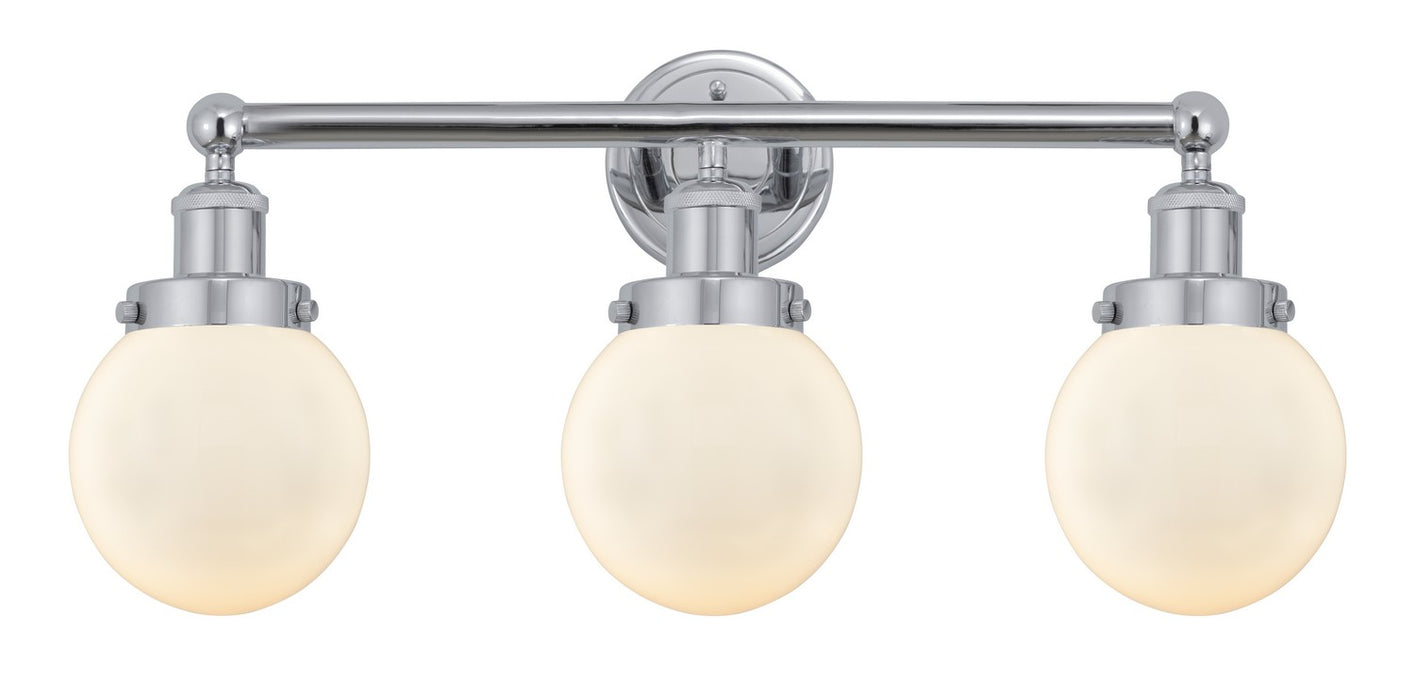 Innovations 616-3W-PC-G201-6 Three Light Bath Vanity, Polished Chrome