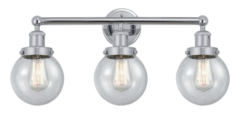 Innovations 616-3W-PC-G204-6 Three Light Bath Vanity, Polished Chrome