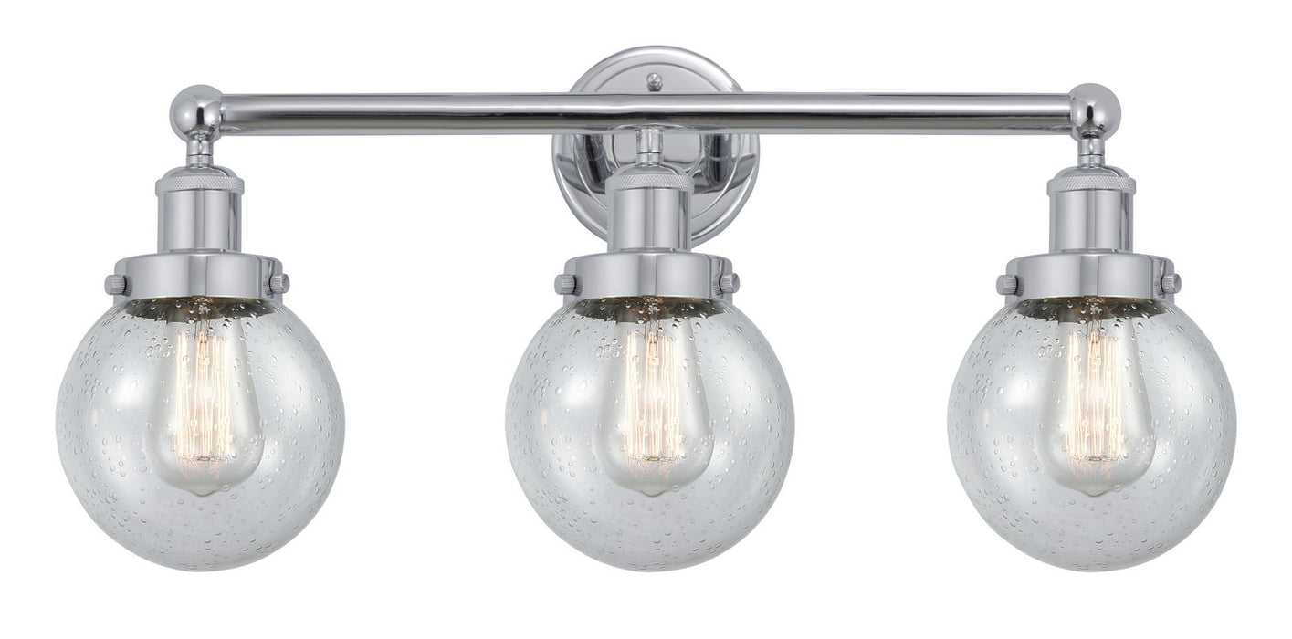 Innovations 616-3W-PC-G204-6 Three Light Bath Vanity, Polished Chrome