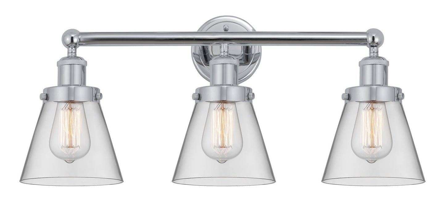 Innovations 616-3W-PC-G62 Three Light Bath Vanity, Polished Chrome