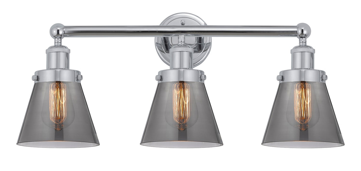 Innovations 616-3W-PC-G63 Three Light Bath Vanity, Polished Chrome