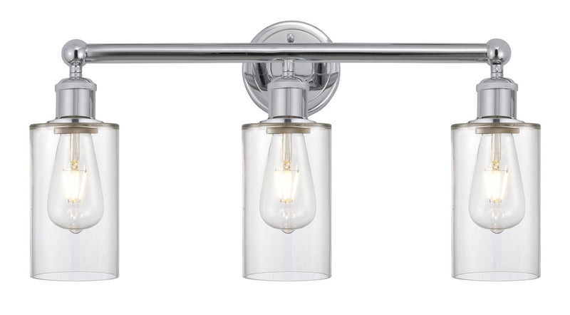 Innovations 616-3W-PC-G802 Three Light Bath Vanity, Polished Chrome