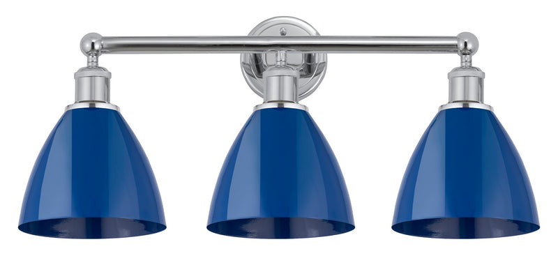 Innovations 616-3W-PC-MBD-75-BL Three Light Bath Vanity, Polished Chrome