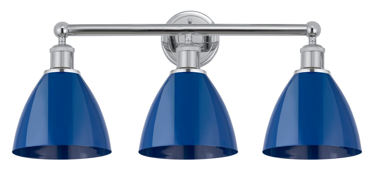 Innovations 616-3W-PC-MBD-75-BL Three Light Bath Vanity, Polished Chrome