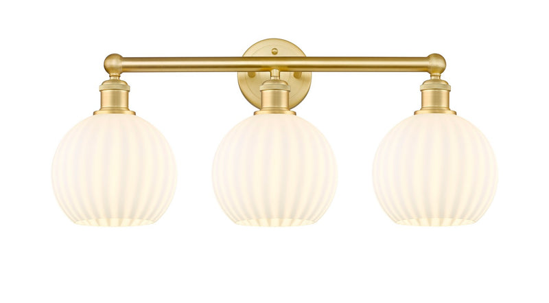 Innovations 616-3W-SG-G1217-8WV LED Bath Vanity, Satin Gold