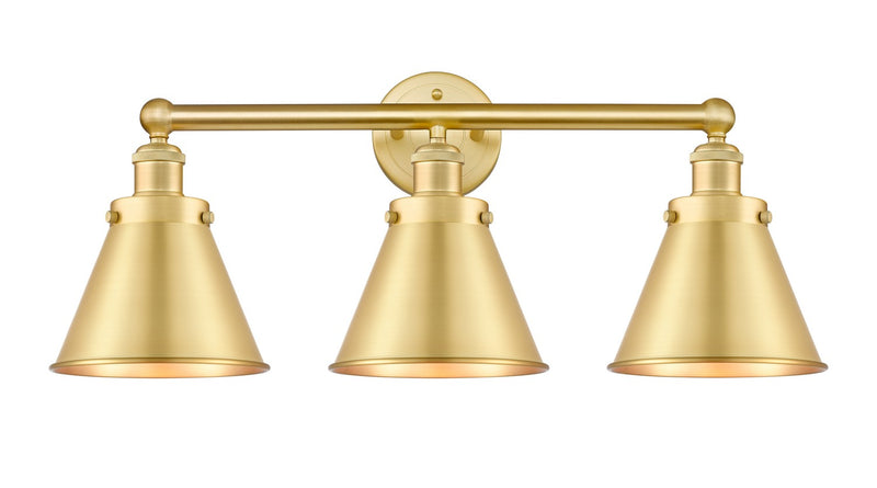 Innovations 616-3W-SG-M13-SG Three Light Bath Vanity, Satin Gold