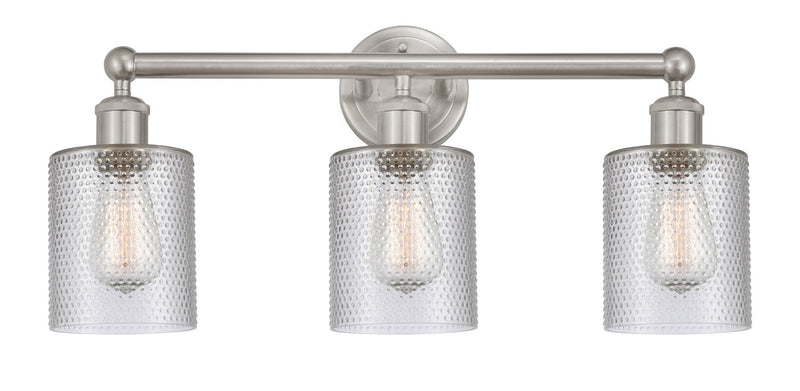 Innovations 616-3W-SN-G112 Three Light Bath Vanity, Brushed Satin Nickel