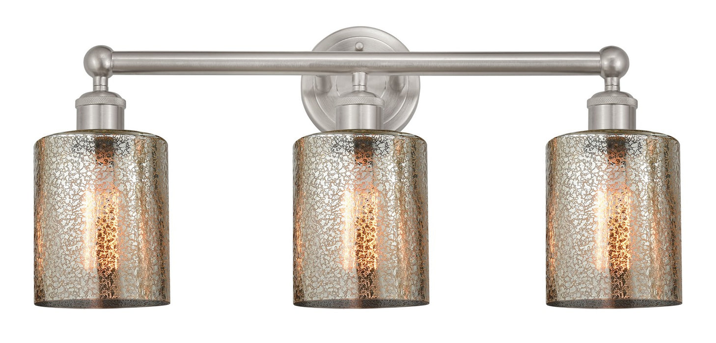 Innovations 616-3W-SN-G116 Three Light Bath Vanity, Brushed Satin Nickel