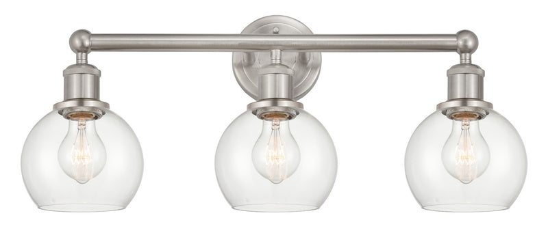 Innovations 616-3W-SN-G122-6 Three Light Bath Vanity, Brushed Satin Nickel