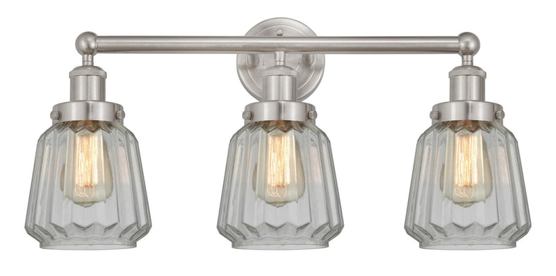 Innovations 616-3W-SN-G142 Three Light Bath Vanity, Brushed Satin Nickel