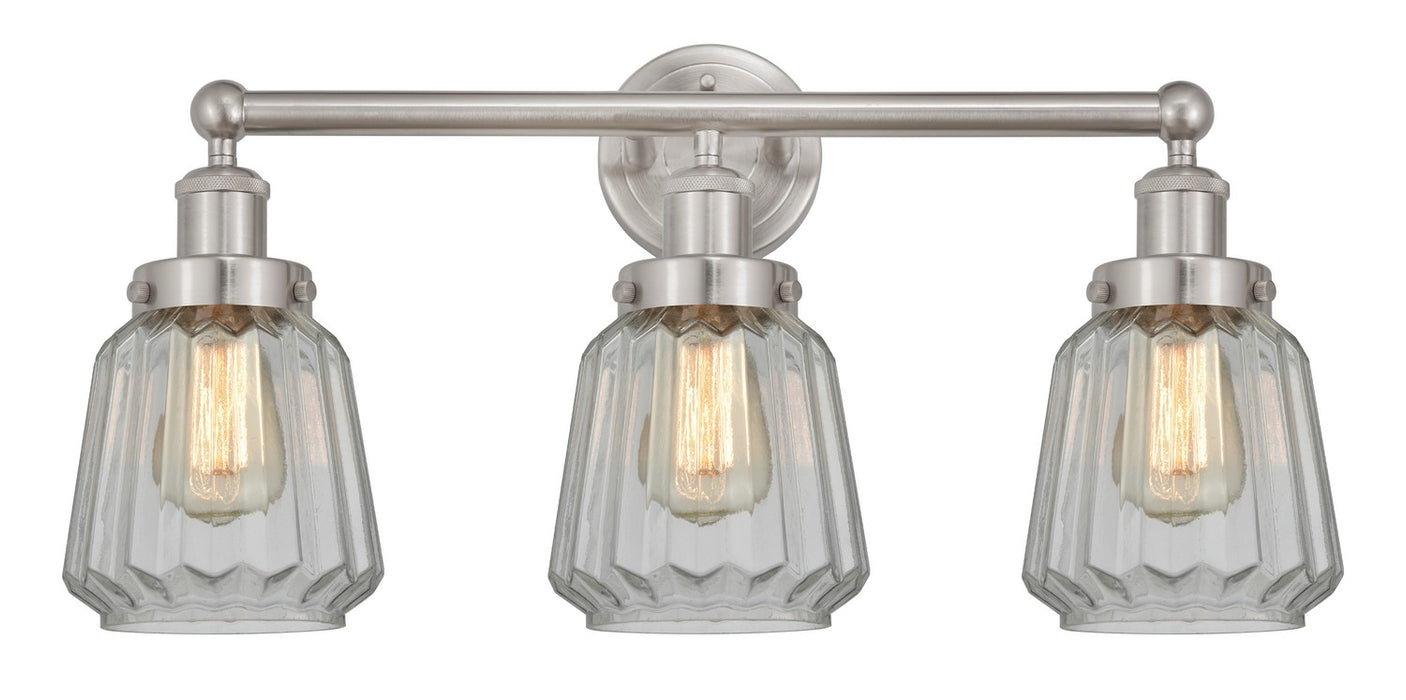 Innovations 616-3W-SN-G142 Three Light Bath Vanity, Brushed Satin Nickel