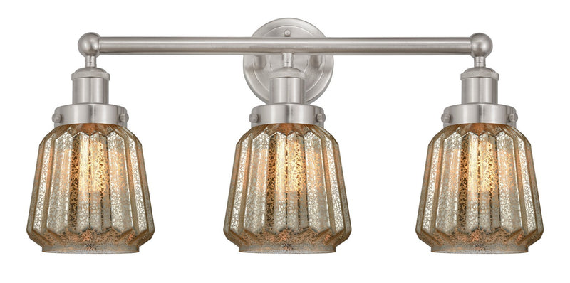 Innovations 616-3W-SN-G146 Three Light Bath Vanity, Brushed Satin Nickel