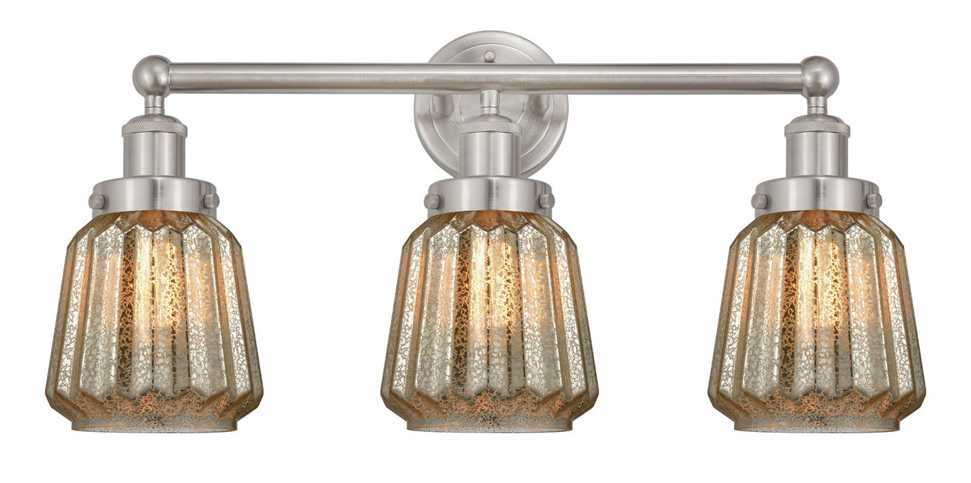 Innovations 616-3W-SN-G146 Three Light Bath Vanity, Brushed Satin Nickel
