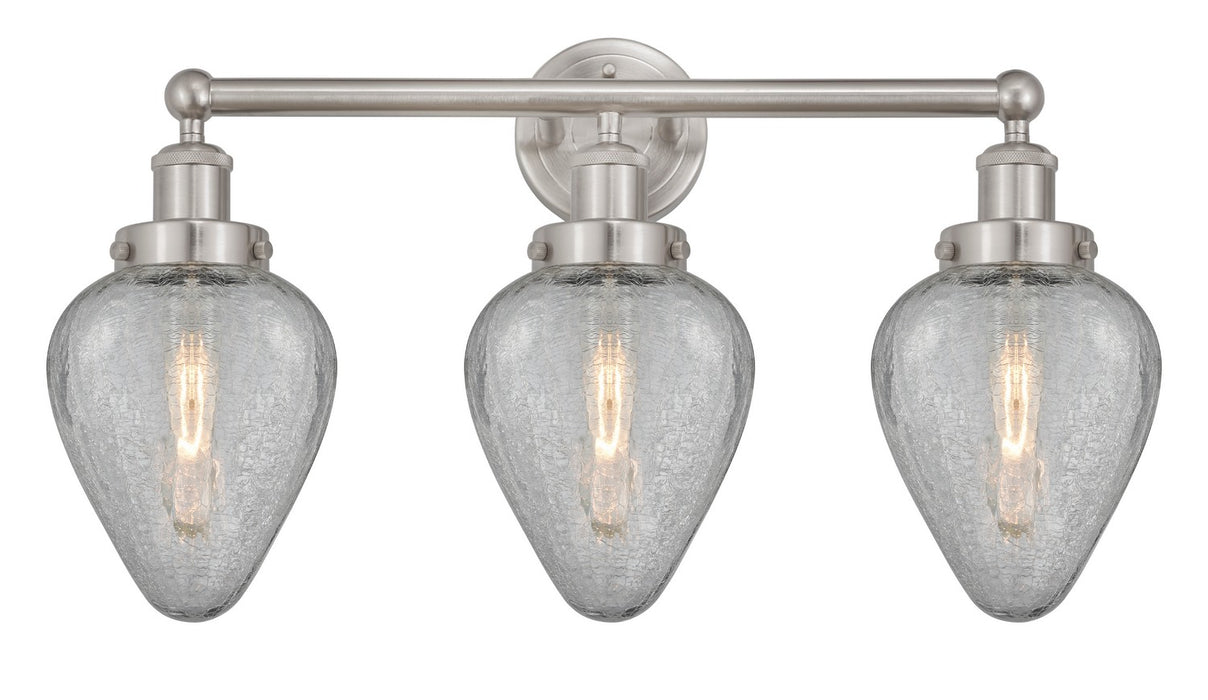 Innovations 616-3W-SN-G165 Three Light Bath Vanity, Brushed Satin Nickel