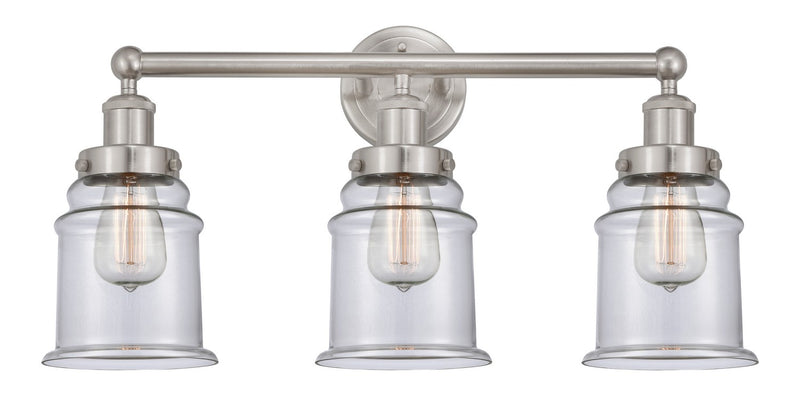 Innovations 616-3W-SN-G182 Three Light Bath Vanity, Brushed Satin Nickel