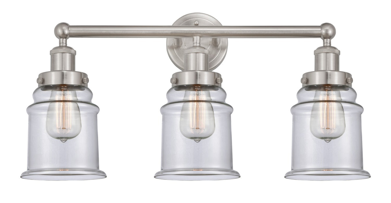 Innovations 616-3W-SN-G182 Three Light Bath Vanity, Brushed Satin Nickel