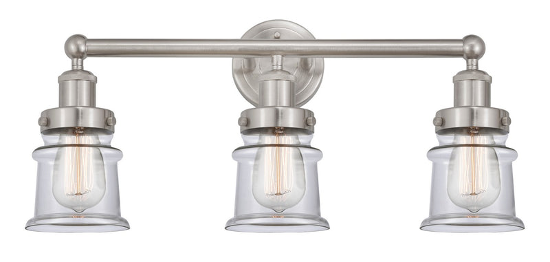 Innovations 616-3W-SN-G182S Three Light Bath Vanity, Brushed Satin Nickel