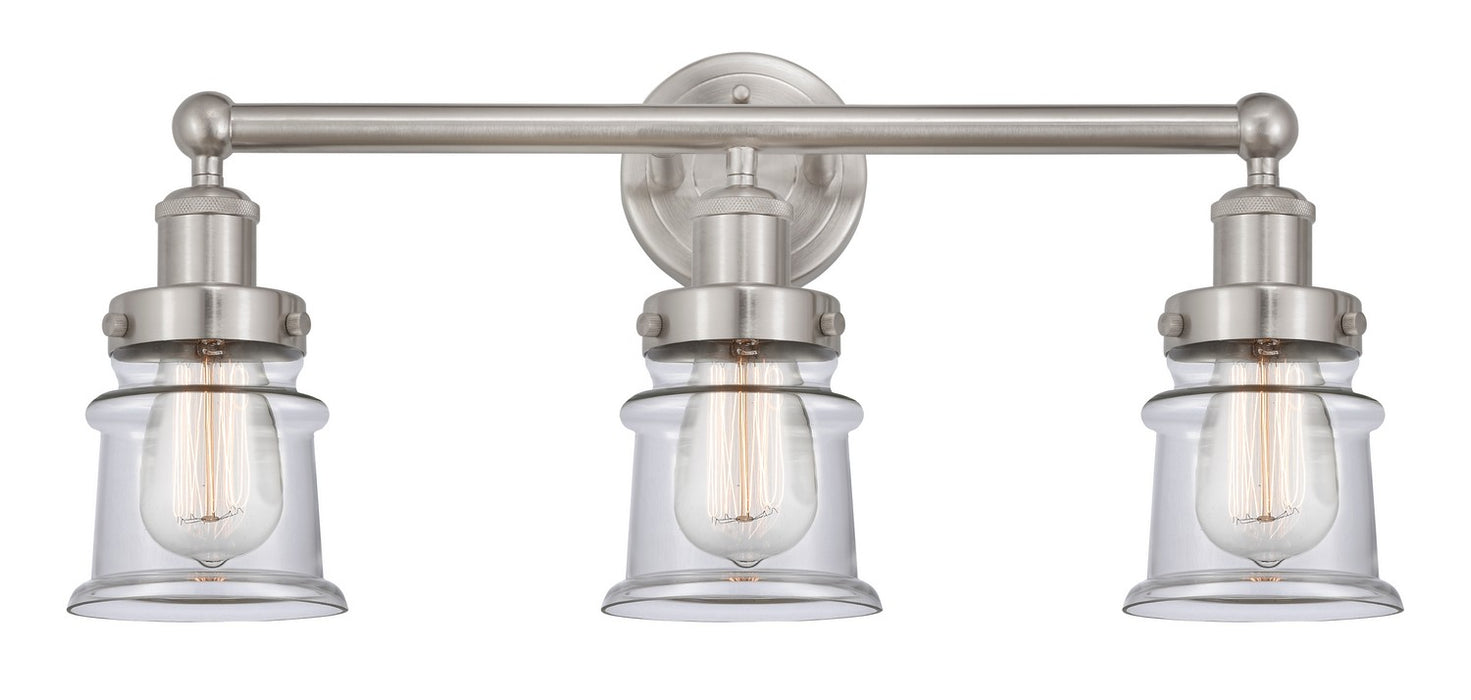 Innovations 616-3W-SN-G182S Three Light Bath Vanity, Brushed Satin Nickel