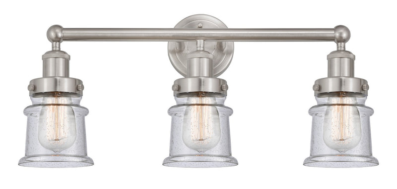 Innovations 616-3W-SN-G184S Three Light Bath Vanity, Brushed Satin Nickel