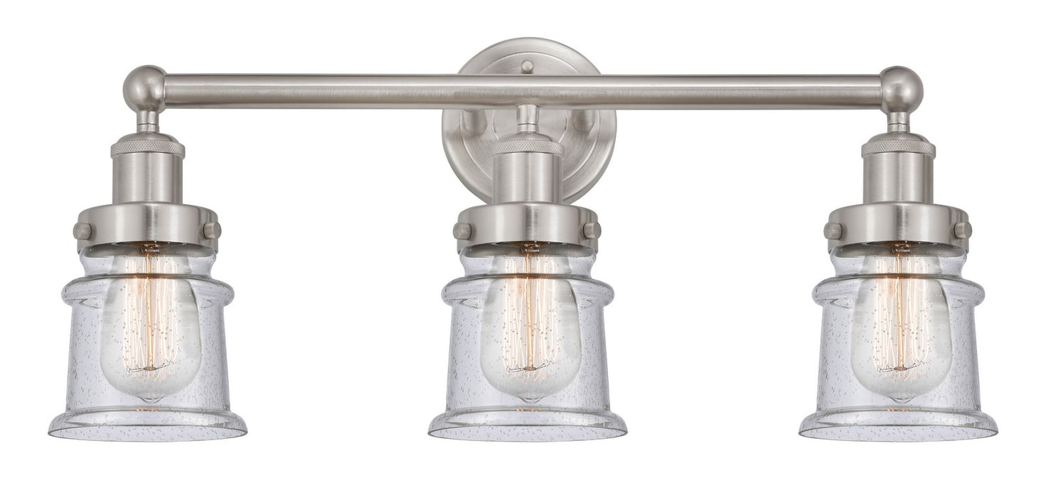 Innovations 616-3W-SN-G184S Three Light Bath Vanity, Brushed Satin Nickel