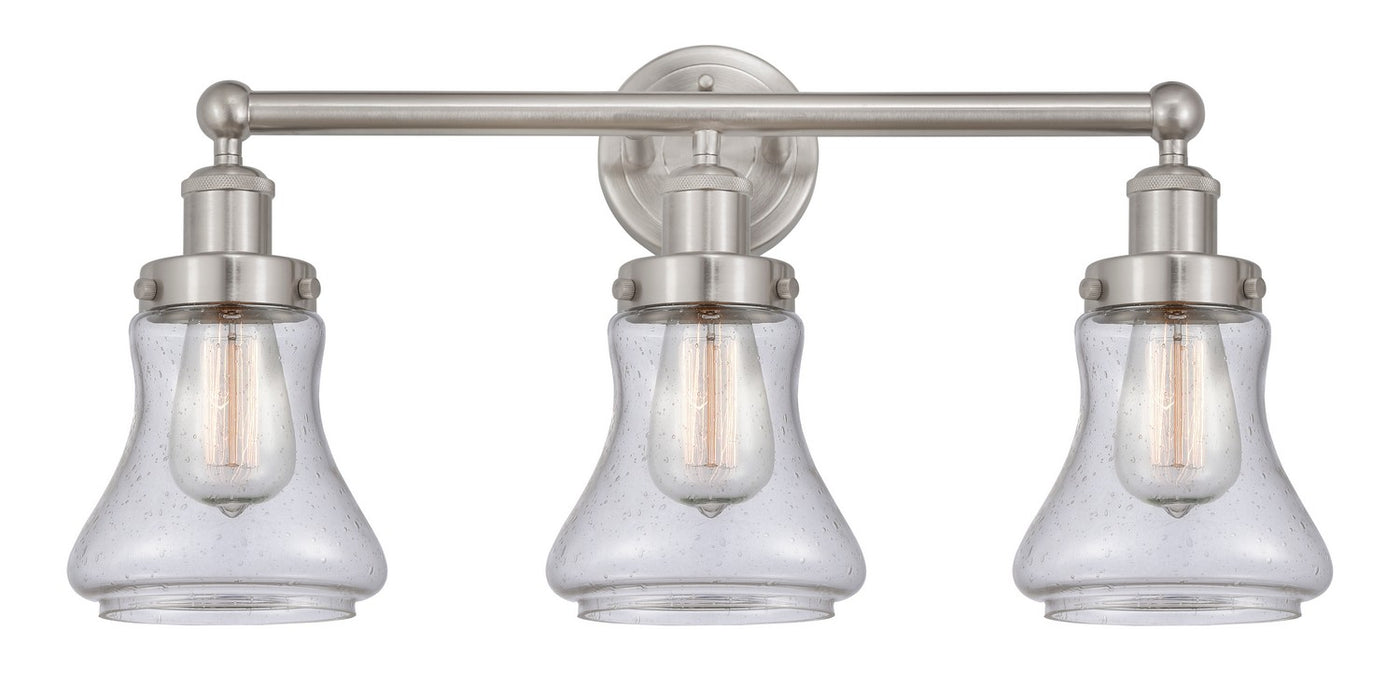 Innovations 616-3W-SN-G194 Three Light Bath Vanity, Brushed Satin Nickel