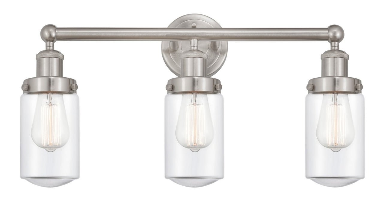 Innovations 616-3W-SN-G312 Three Light Bath Vanity, Brushed Satin Nickel