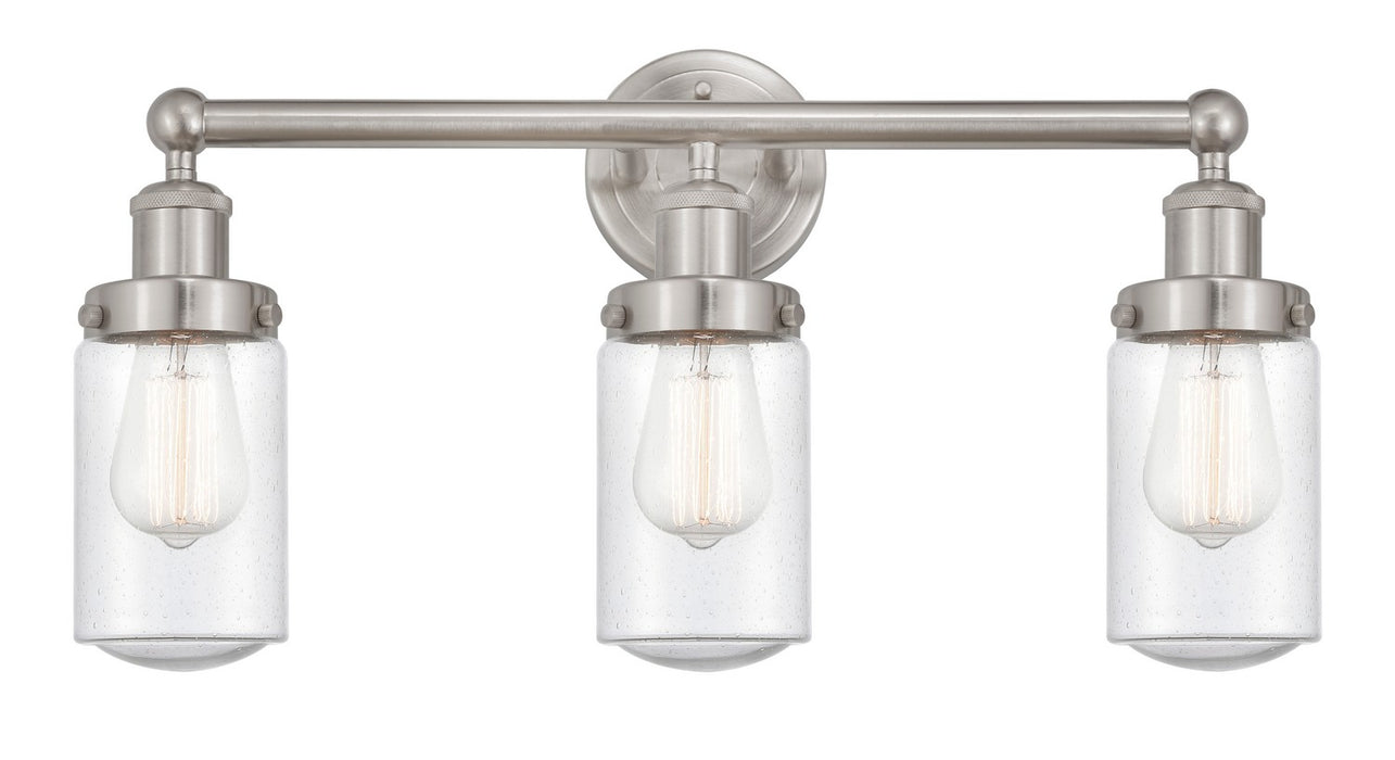 Innovations 616-3W-SN-G314 Three Light Bath Vanity, Brushed Satin Nickel
