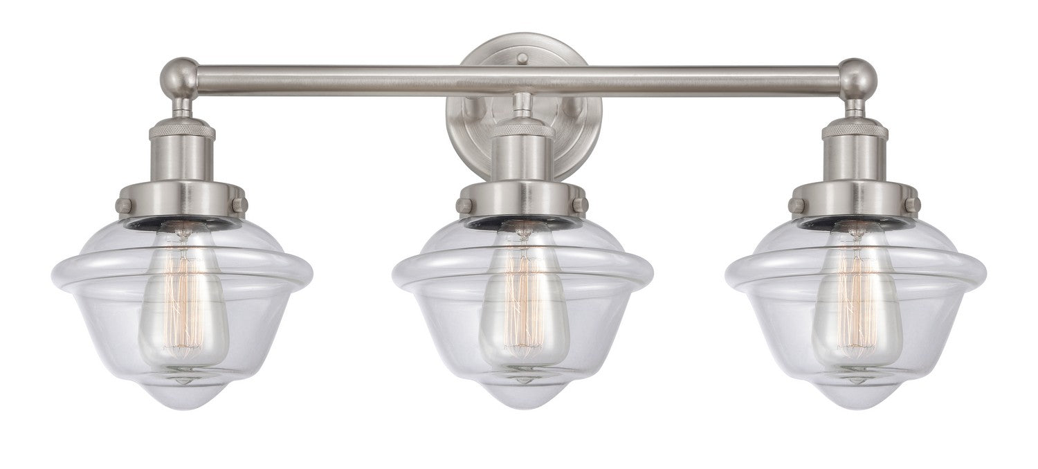 Innovations 616-3W-SN-G532 Three Light Bath Vanity, Brushed Satin Nickel