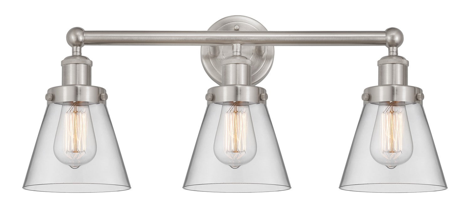 Innovations 616-3W-SN-G62 Three Light Bath Vanity, Brushed Satin Nickel